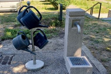 Neue Wasserstelle auf unserem Friedhof